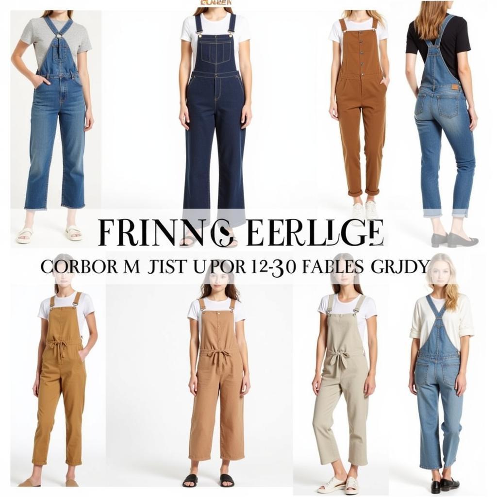 Different Styles of Erin French Overalls