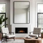 Erin Gates Mirror in a Modern Living Room