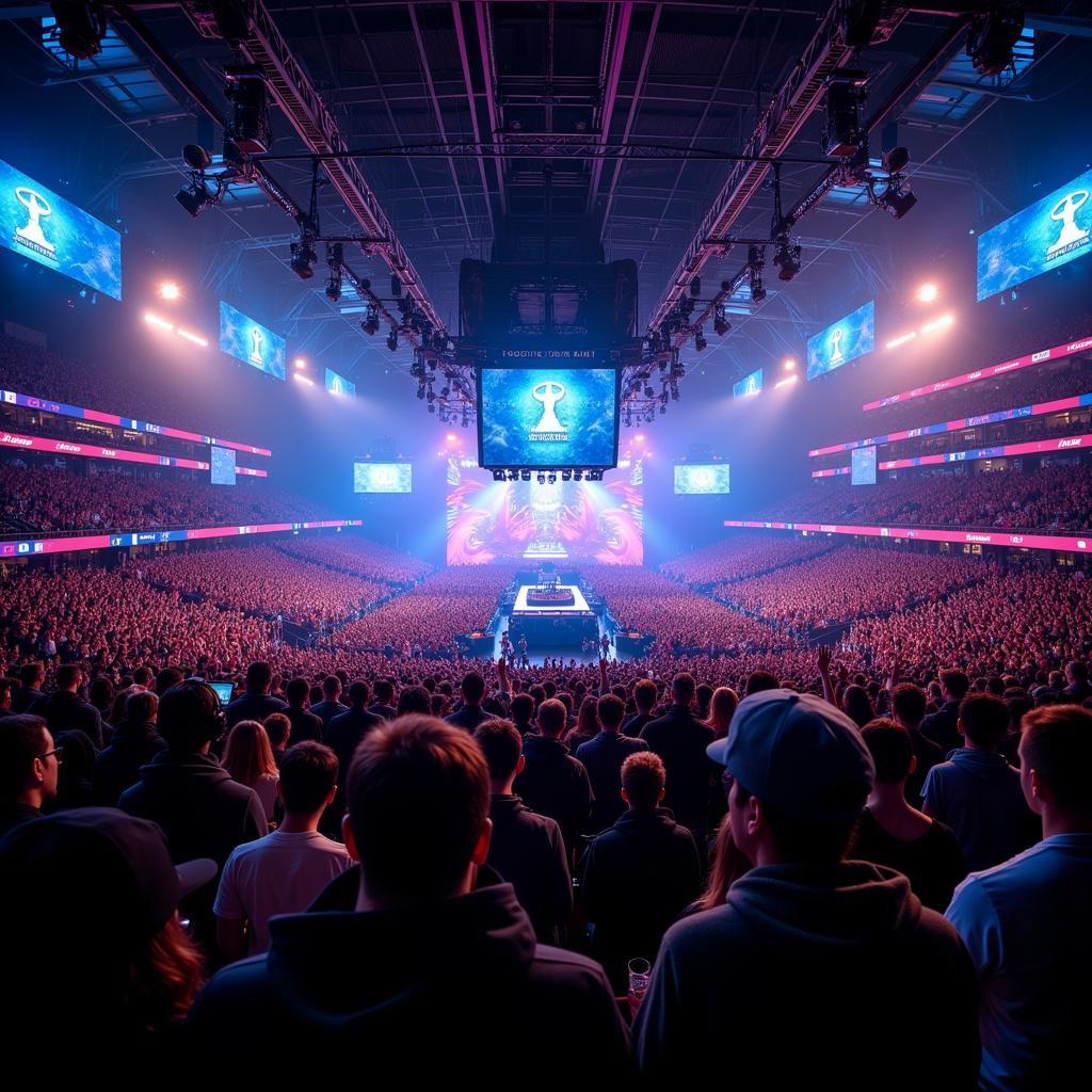 Packed esports arena in 2023