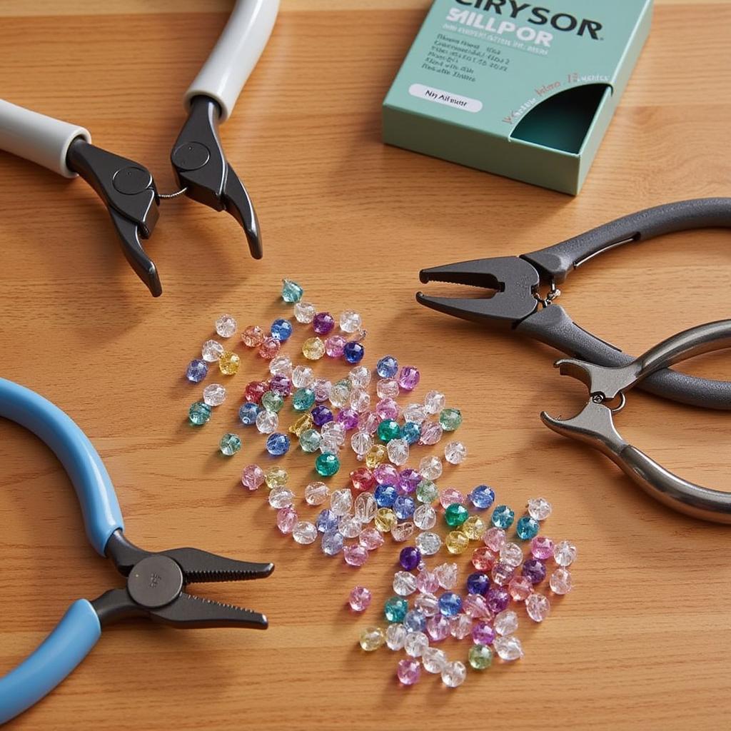 Essential tools for crafting crystal jewelry