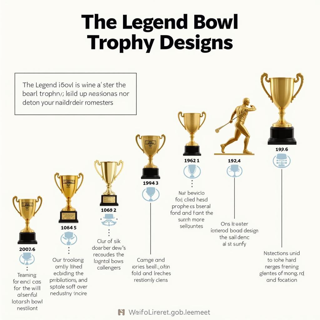 Timeline of Legend Bowl Trophy Designs