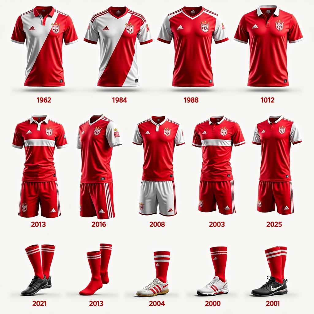 Evolution of Austrian national team kits throughout history