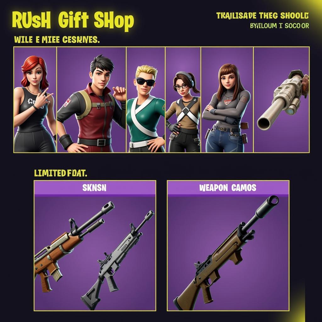 Exclusive Cosmetics in Rush Gift Shop