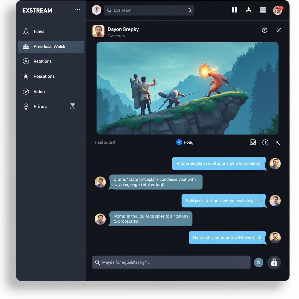 Exstream chat interface with user-friendly features and seamless integration