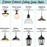 Comparing Different Exterior Ceiling Lamp Styles