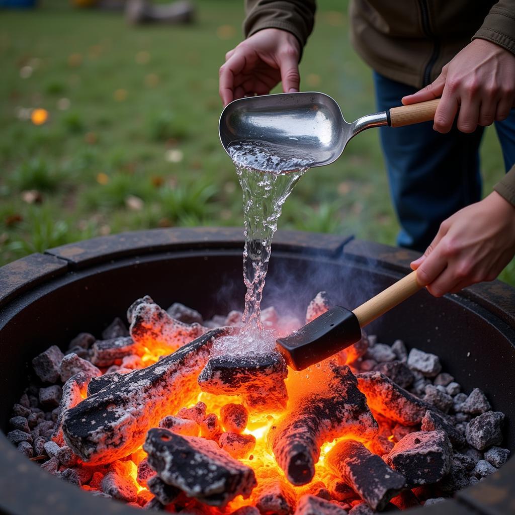 Extinguishing Fire Pit Embers Safely