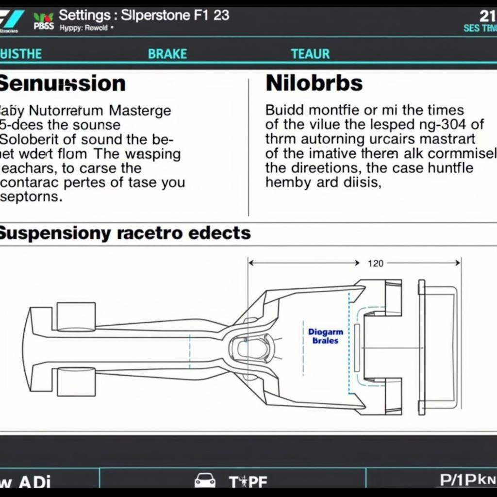 F1 23 Great Britain Suspension and Brakes Setup