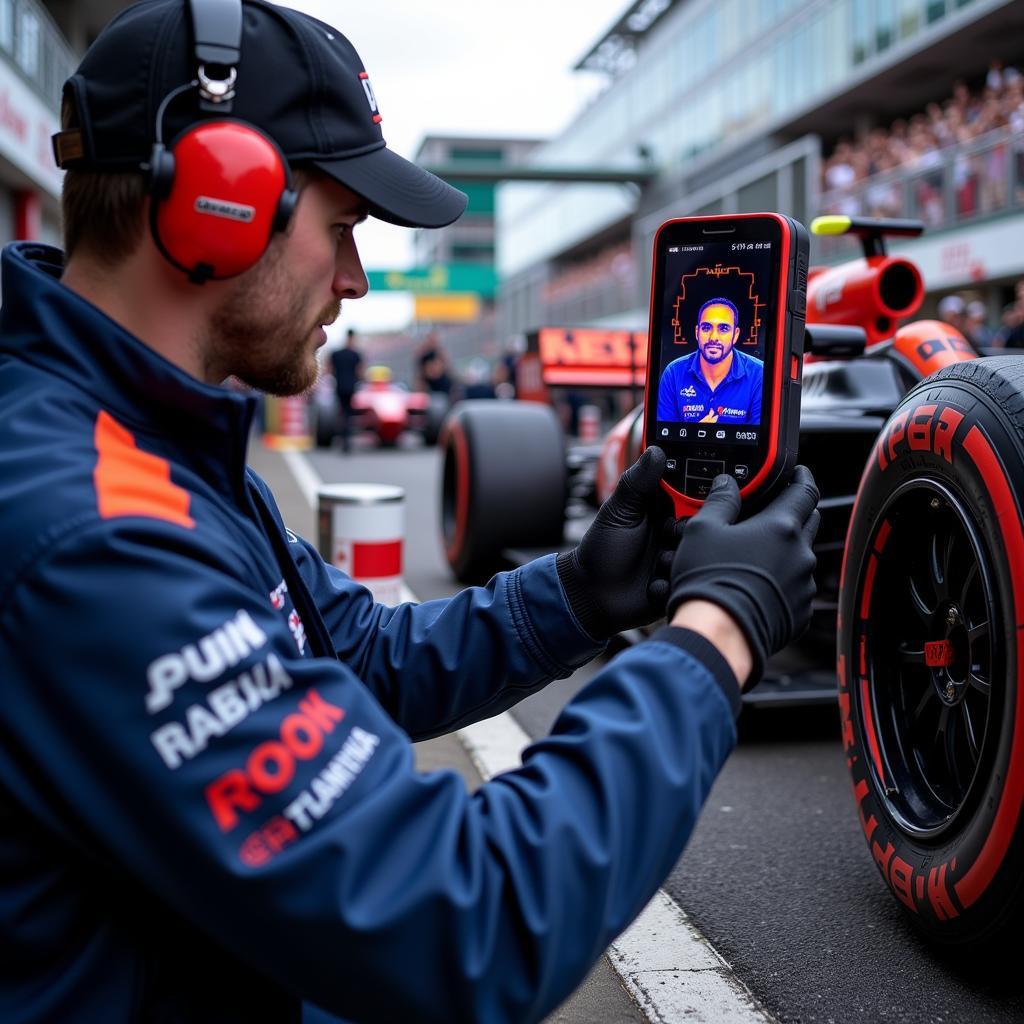 F1 Tire Temperature Monitoring