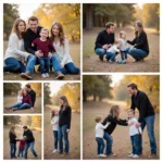 Family of four posing ideas