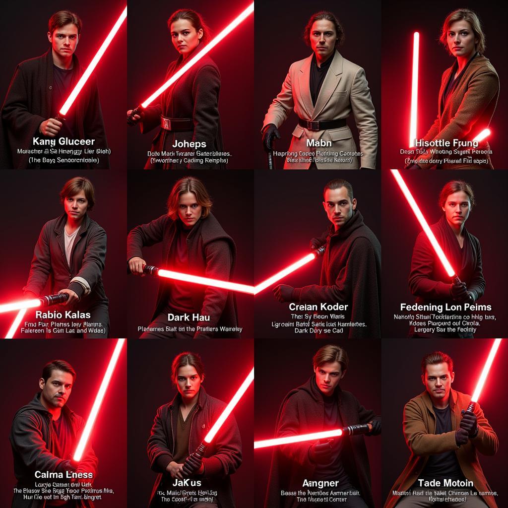 Famous Dark Side Users and their Lightsabers