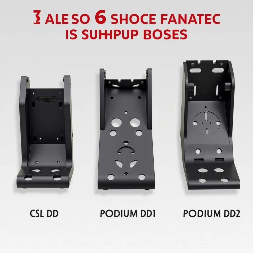 Fanatec Wheel Bases Comparison