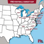 FBS Football Schools Map