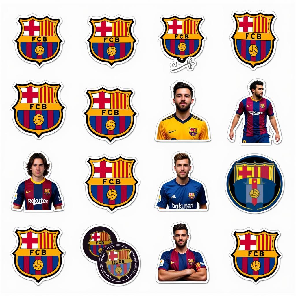 FC Barcelona Stickers on Online Marketplaces