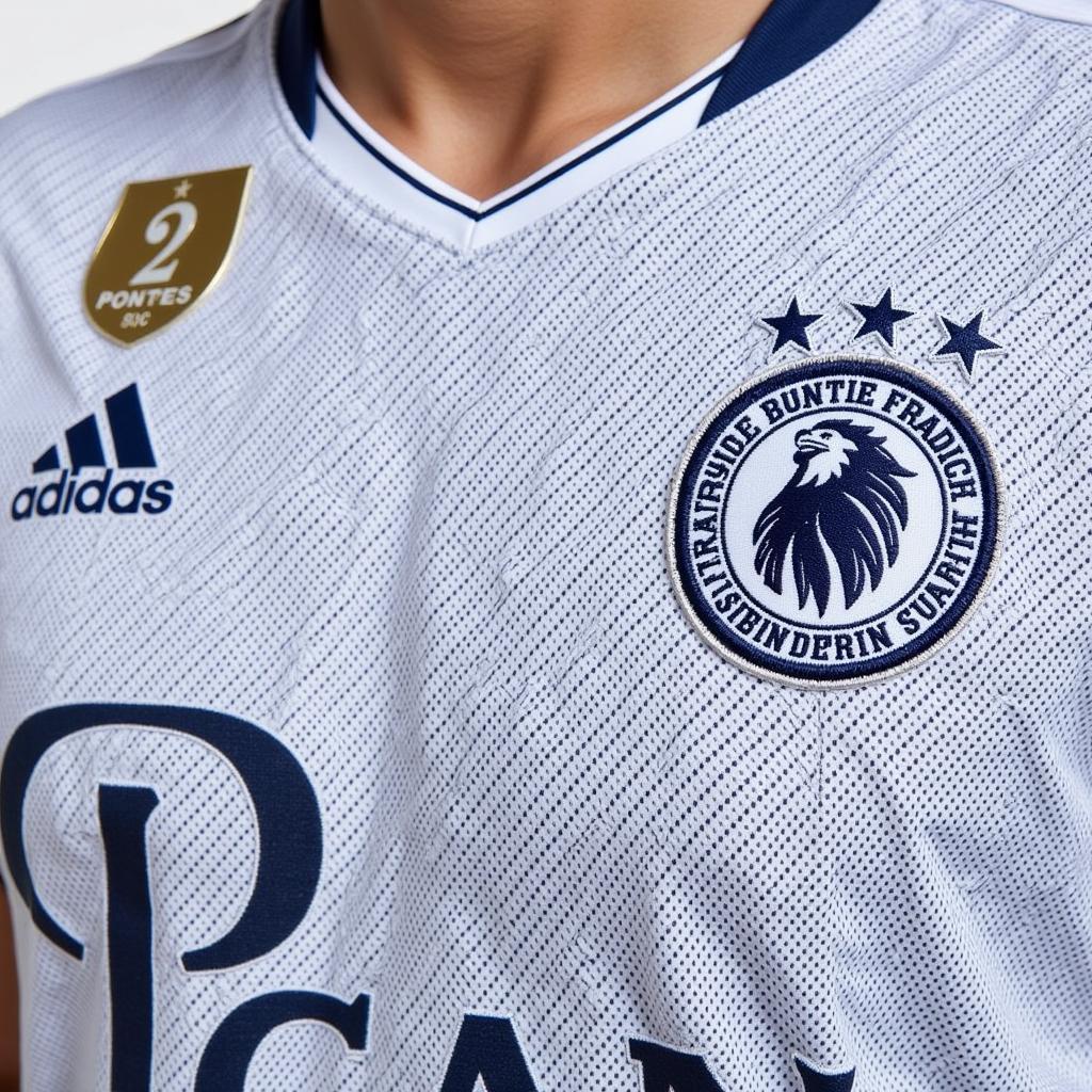 Close-up of FC Zurich Home Kit Details