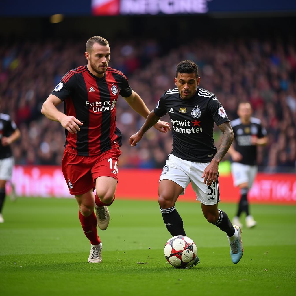 Feyenoord's attacking midfielder orchestrating a play