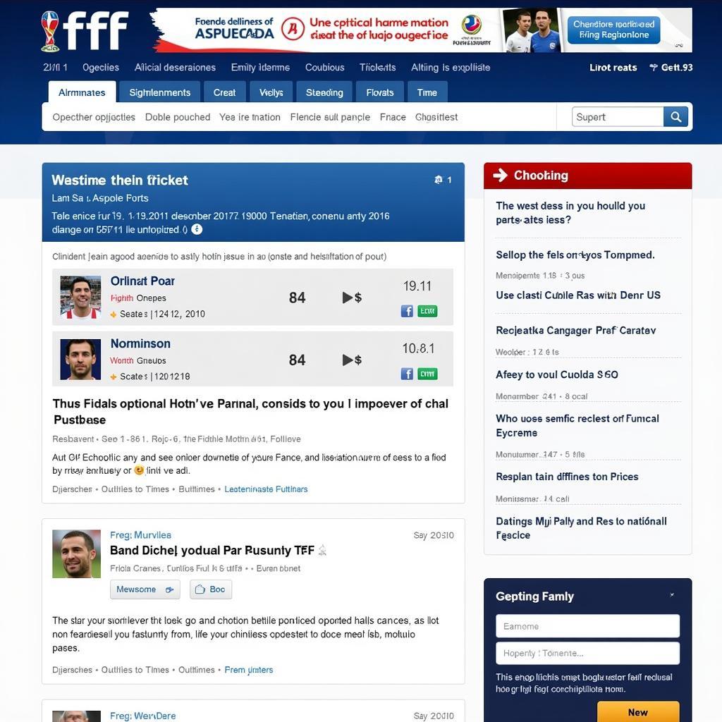 French Football Federation Website