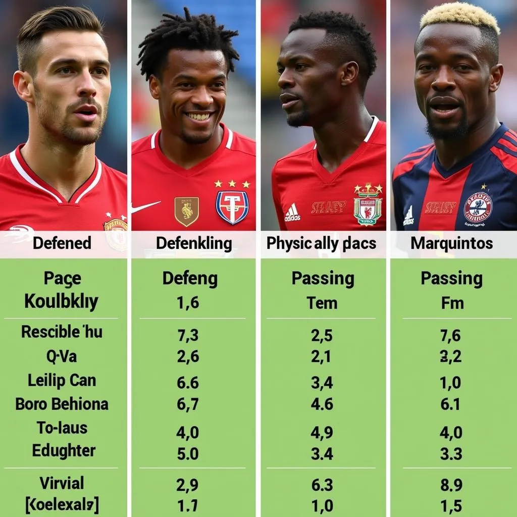 FIFA 23 Defenders Comparison