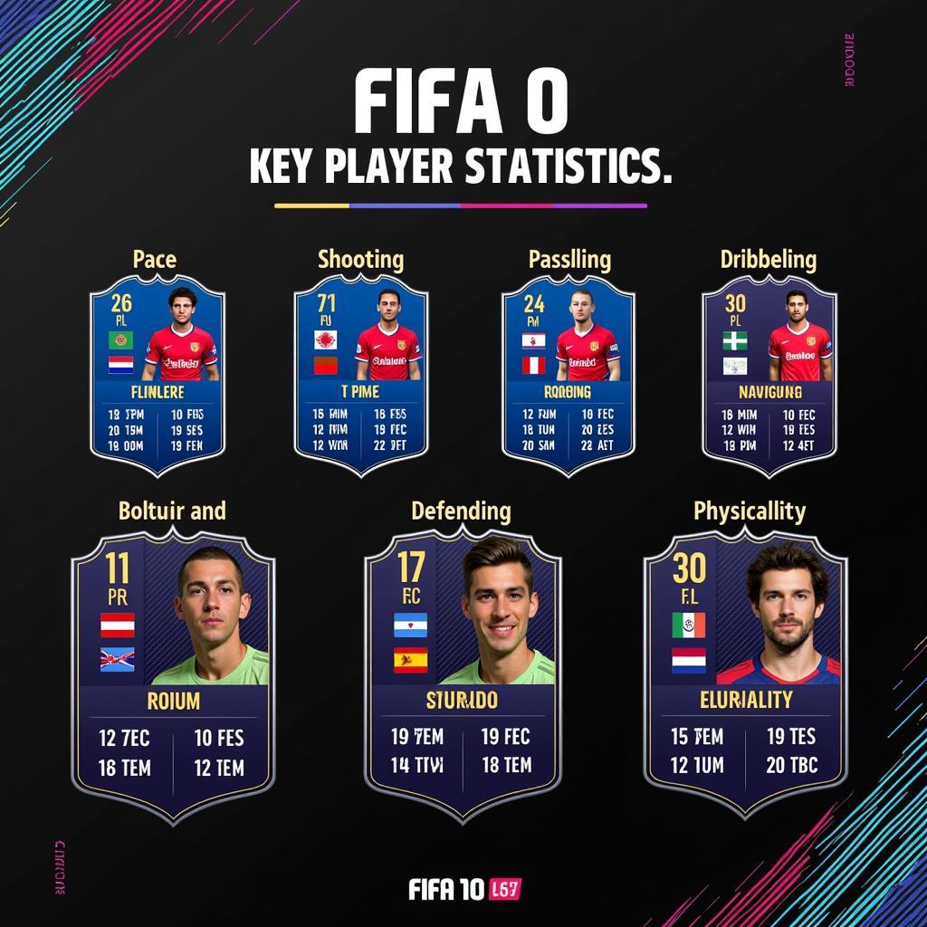 Key Player Stats in FIFA Card Comparison