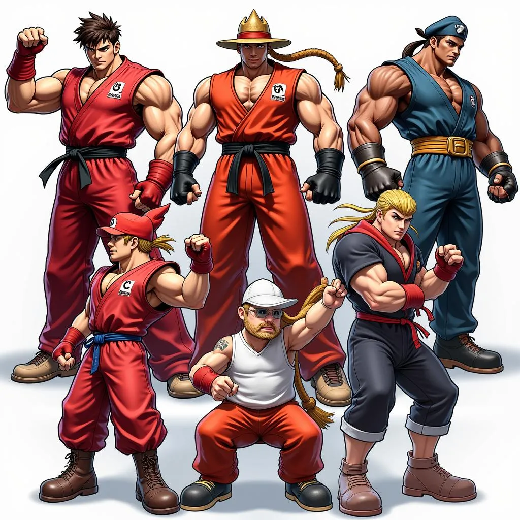 Fighting Game Icons: Street Fighter, Tekken, Super Smash Bros.