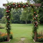 Rustic Wedding Floral Swag Arch