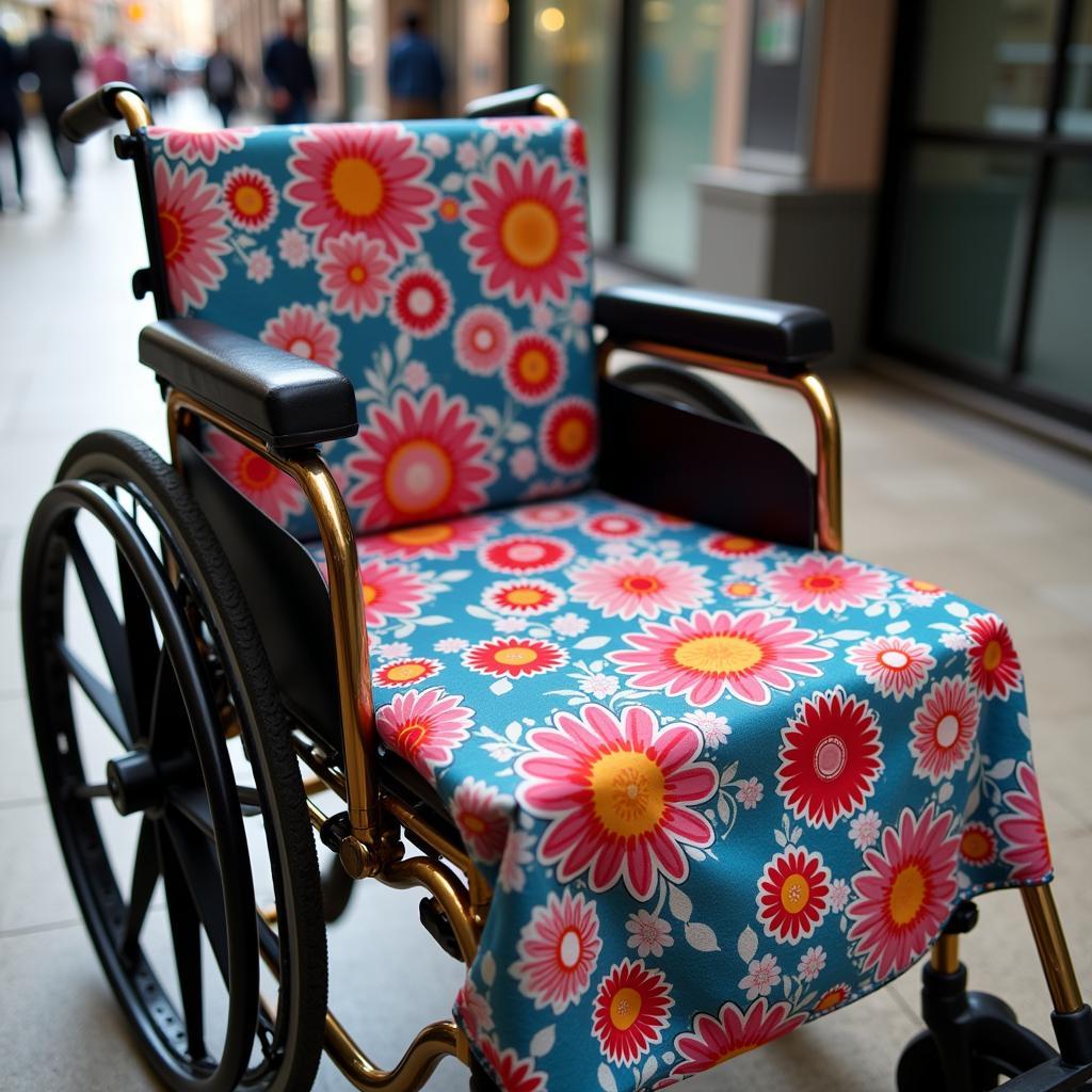 floral wheelchair cover ideas