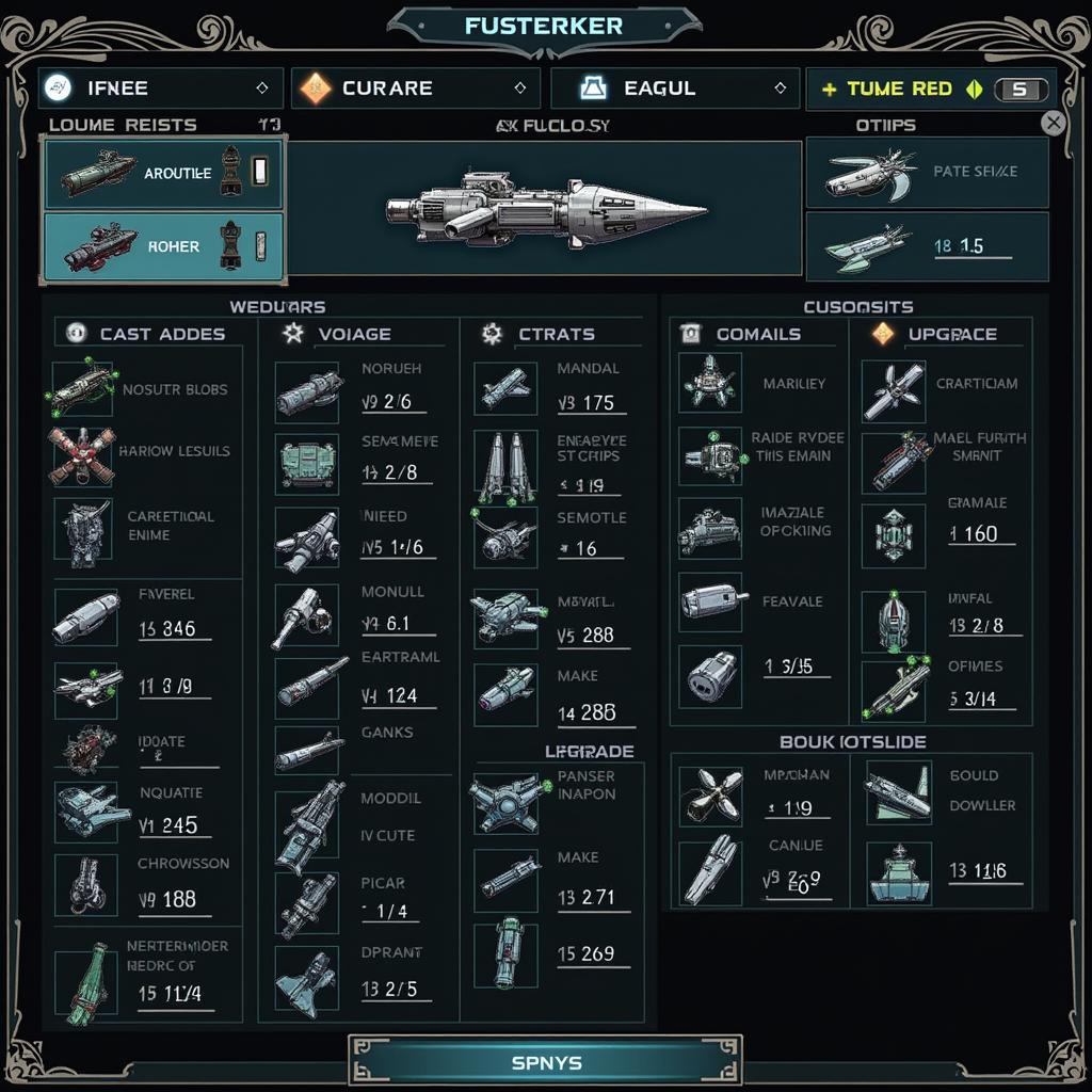 Flotte Imper ship customization interface