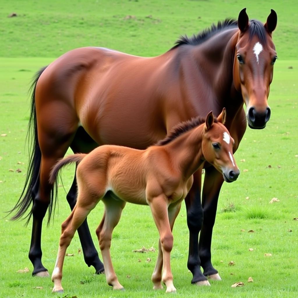 Foal Nursing Mare