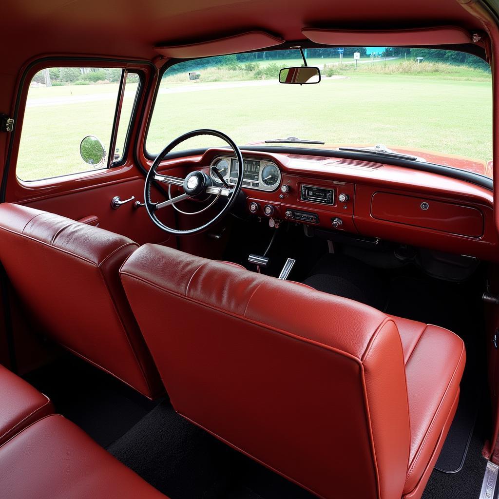 Spacious Interior of a Ford 2000 Coche