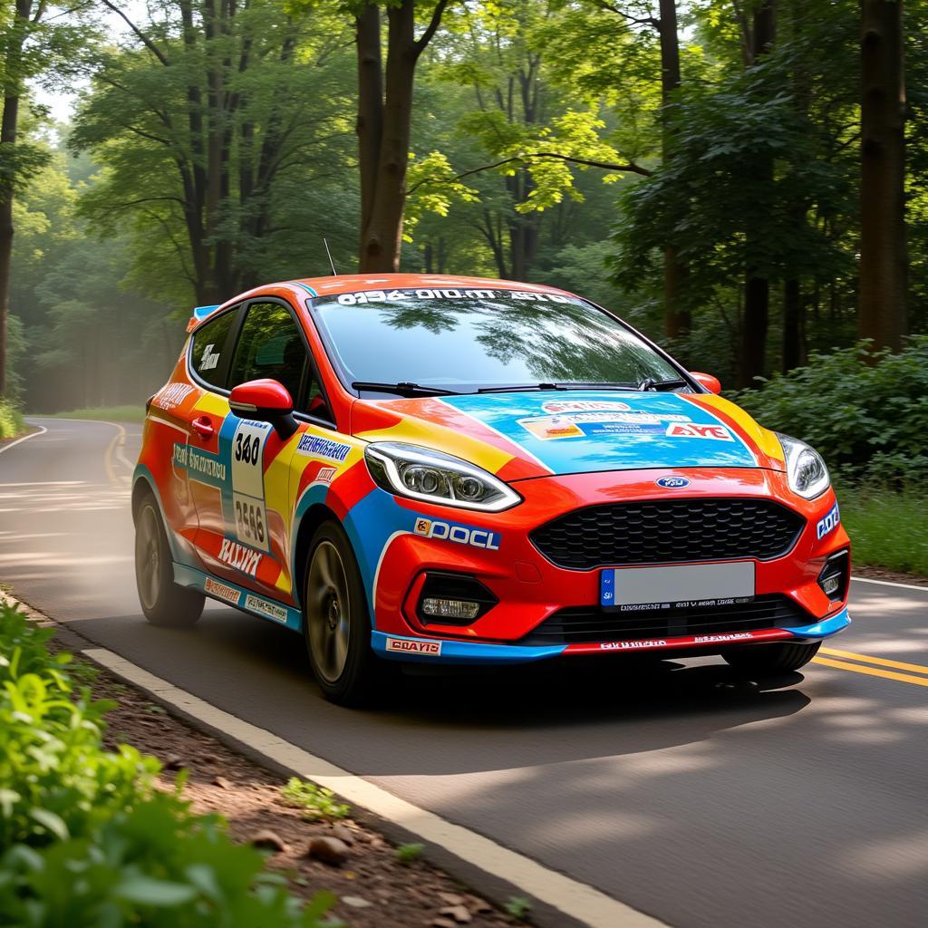 Ford Fiesta Demonstrating Cornering Dynamics