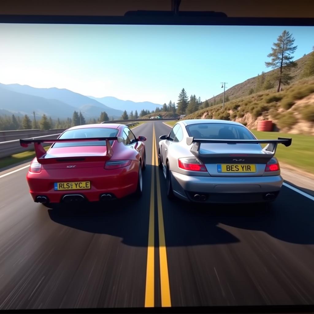 Forza Motorsport 4 split-screen racing