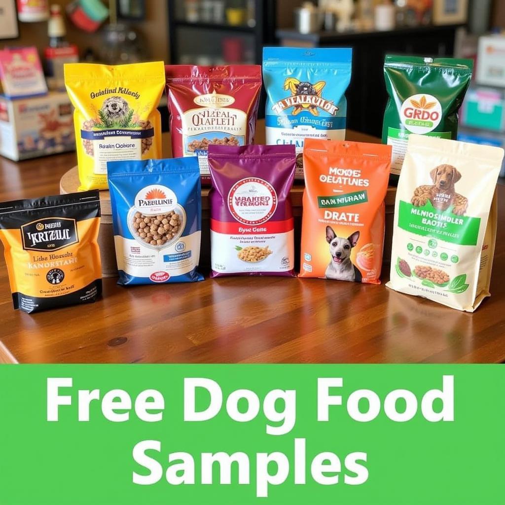 Dog food sample bags