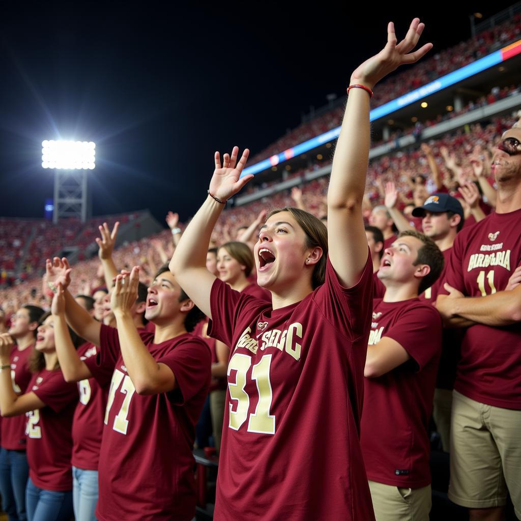 Florida State Fans Performing the War Chant