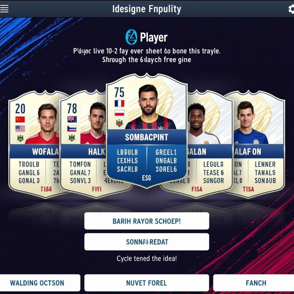 FIFA 16 FUT Draft Player Selection