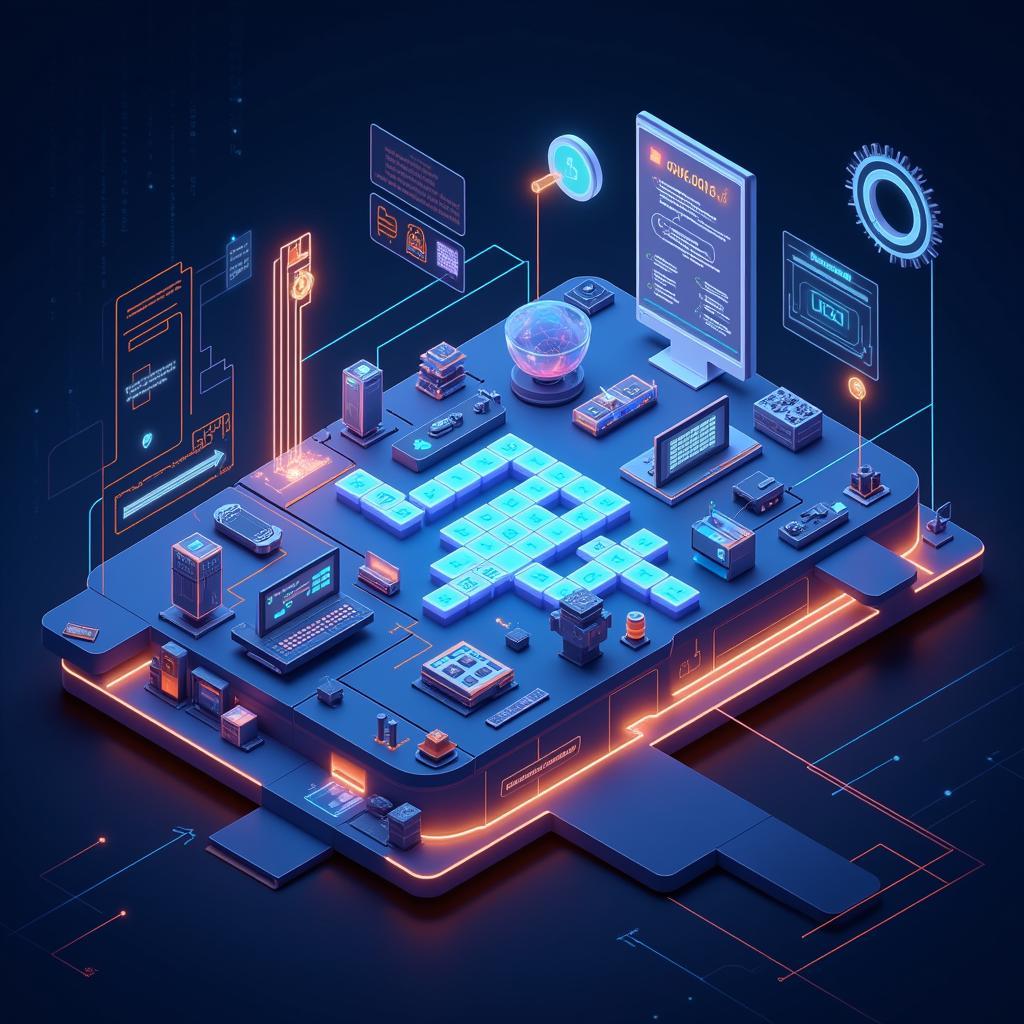 Conceptual image representing the evolution and future potential of earned crosswords