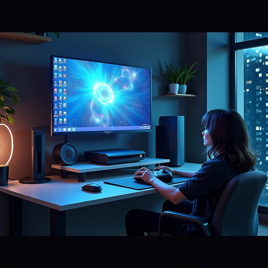 Futuristic Gaming Setup Powered by Sync 3.0