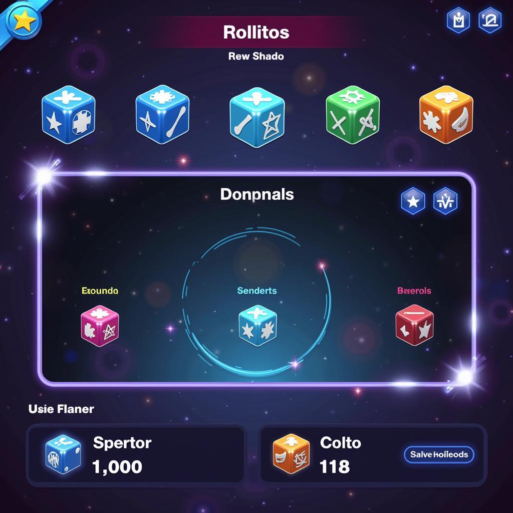 Galaxy Dice Gameplay Screenshot