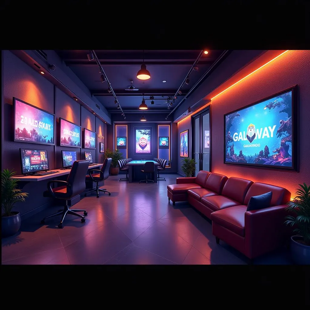 Modern Galway Coop Gaming Lounge Concept Art