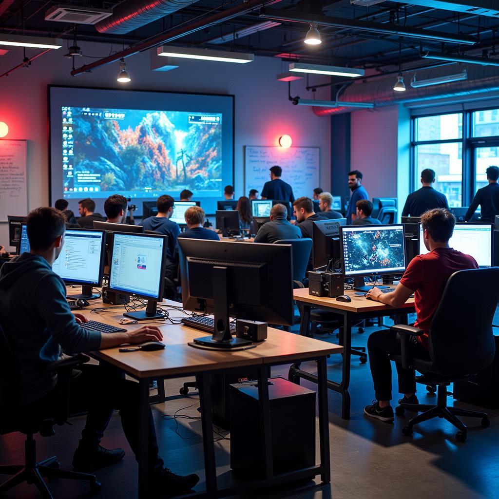 Game Developers at Work in Seattle Studio