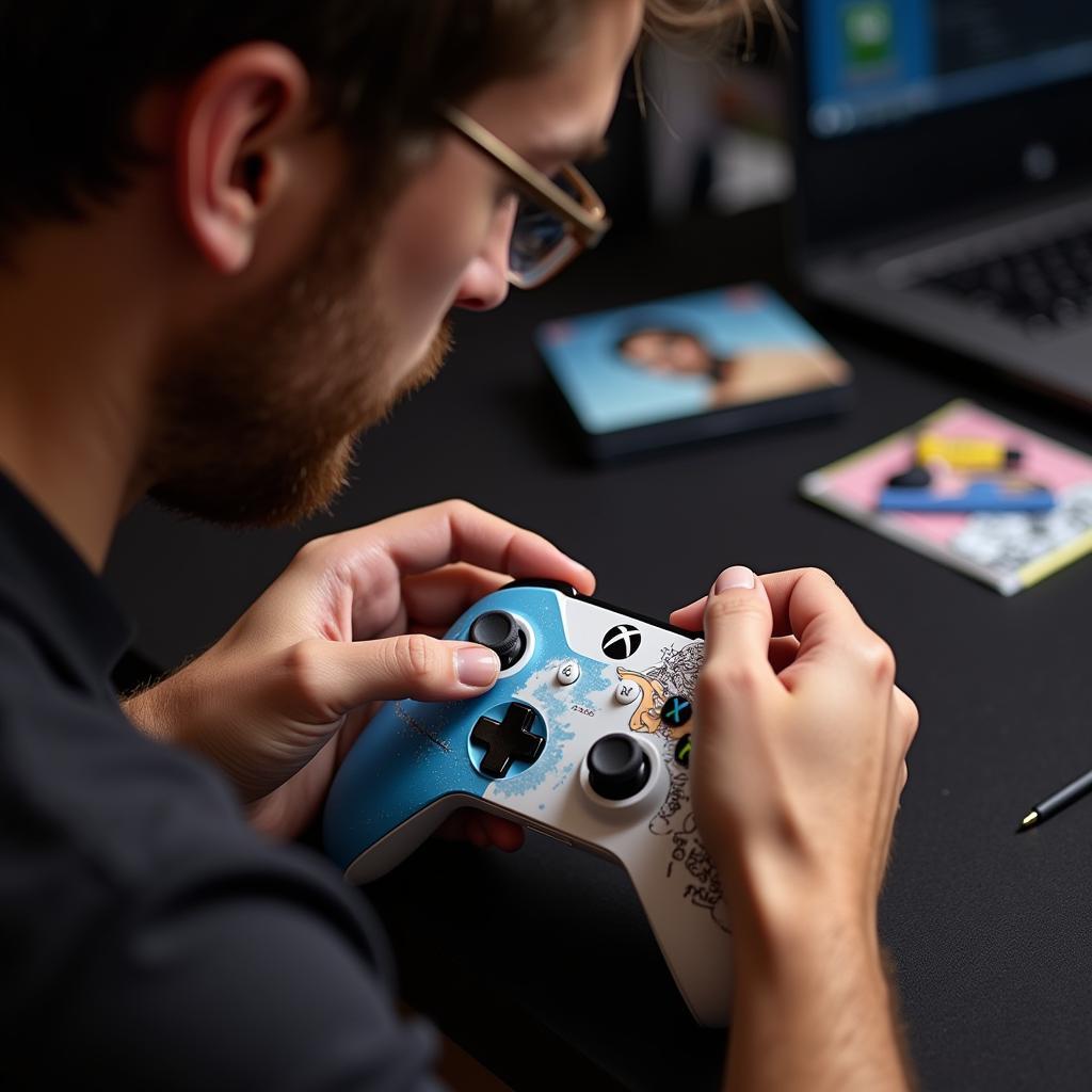 Gamer Personalizing Xbox One S Controller