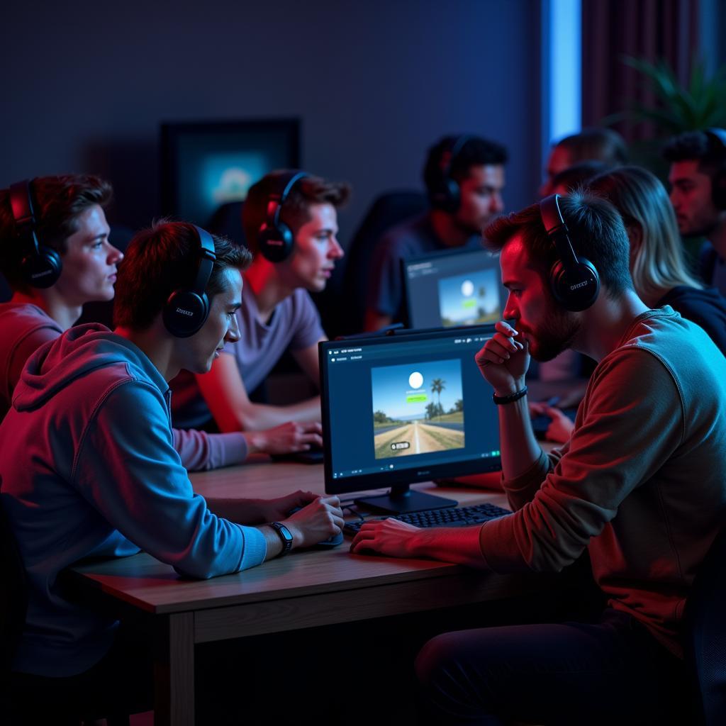 Group of gamers using Tilink on their computers