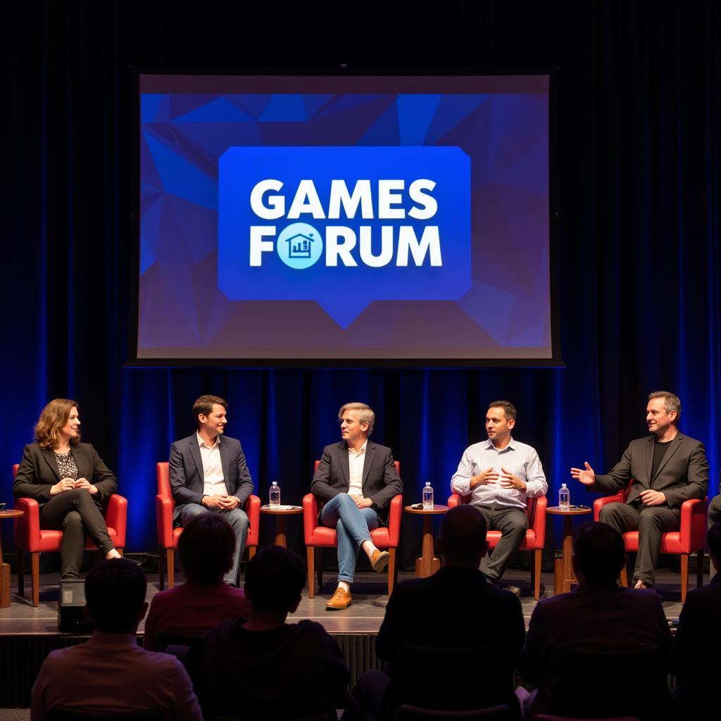 Panel discussion at Gamesforum Seattle