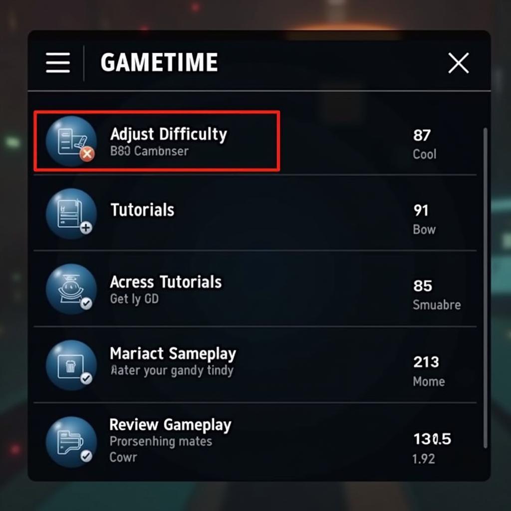 Optimizing Gameplay with Gametime Menu