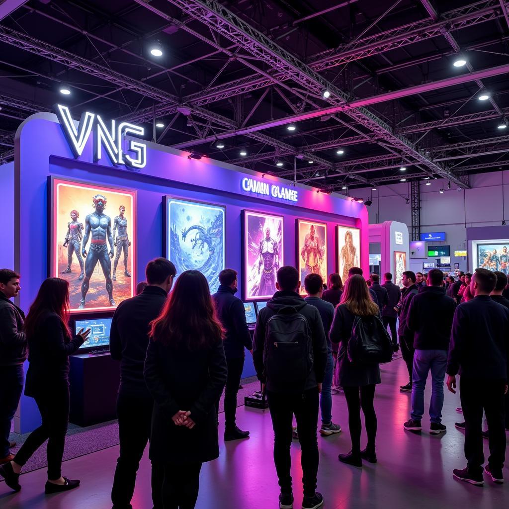 VNG Game booth at a large-scale gaming convention