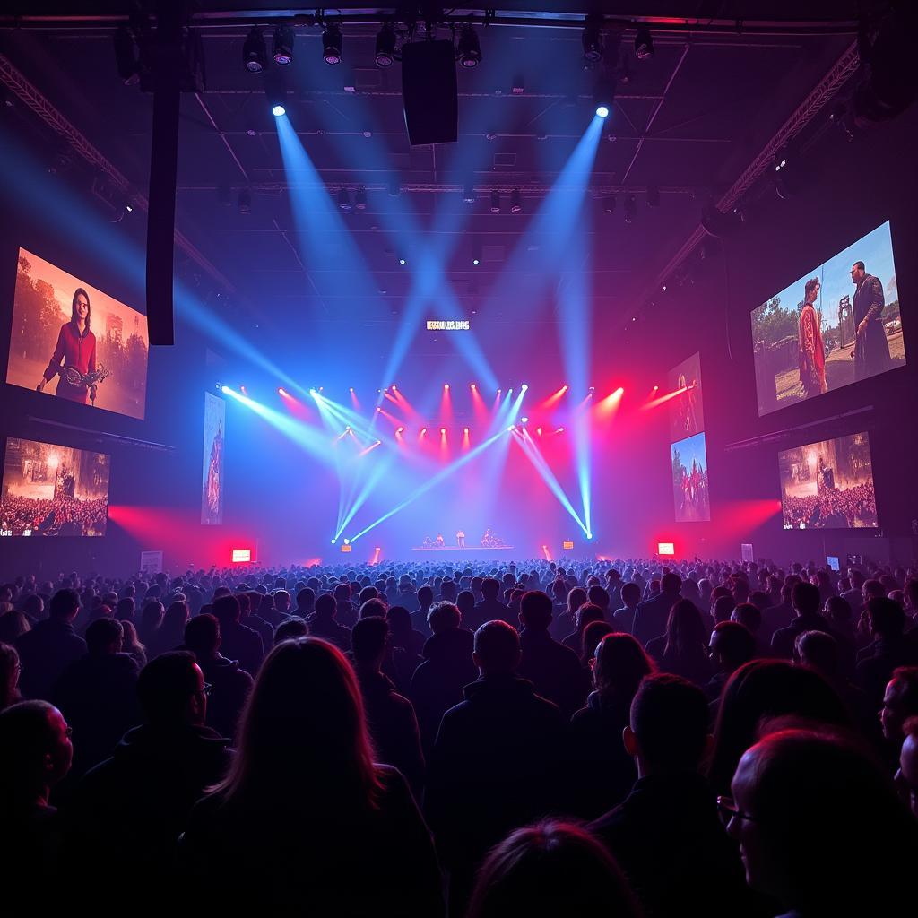 Massive crowd at a gaming convention