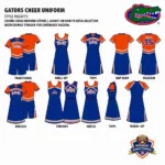 Gators Cheer Uniform Styles