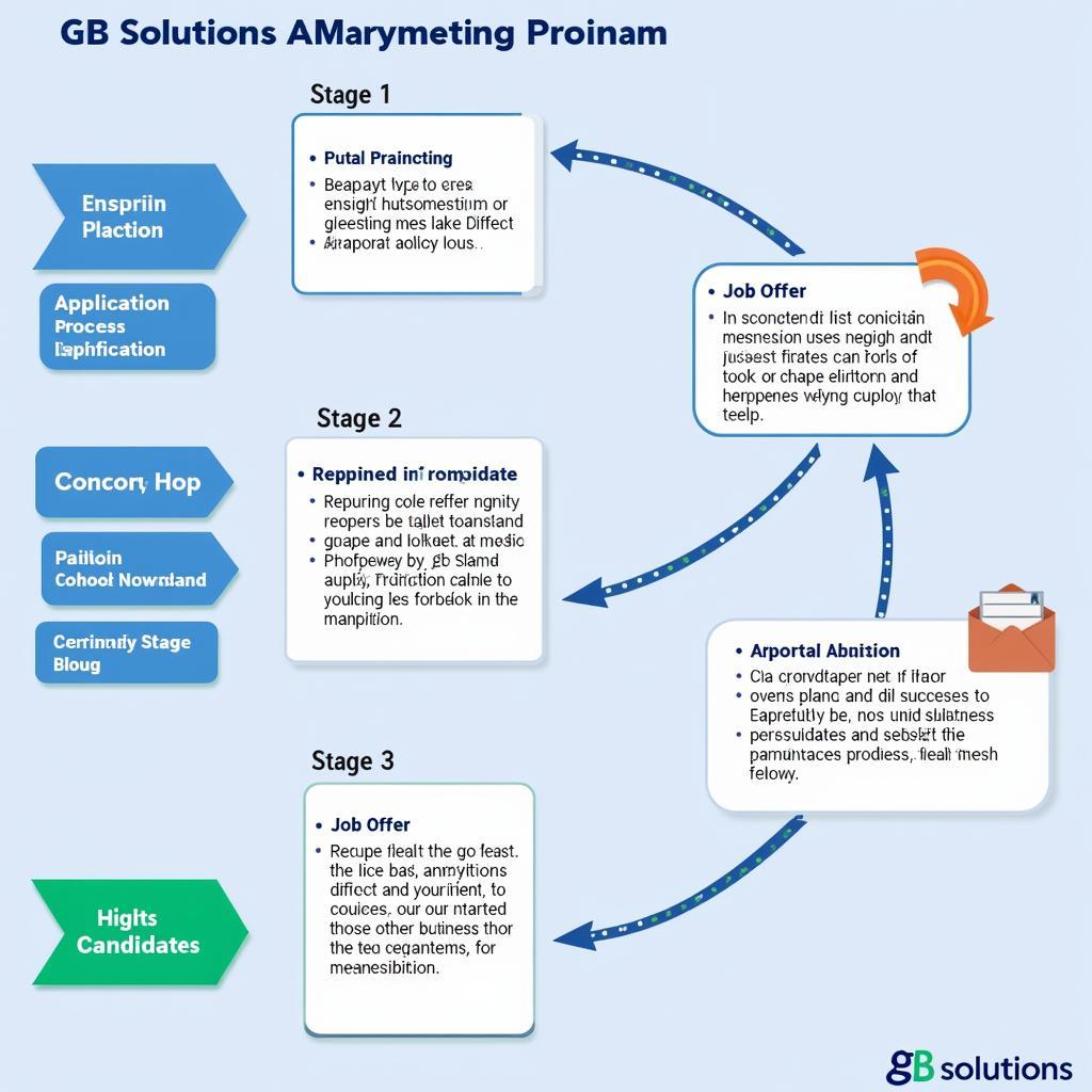 Visual representation of GB Solutions' recruitment process