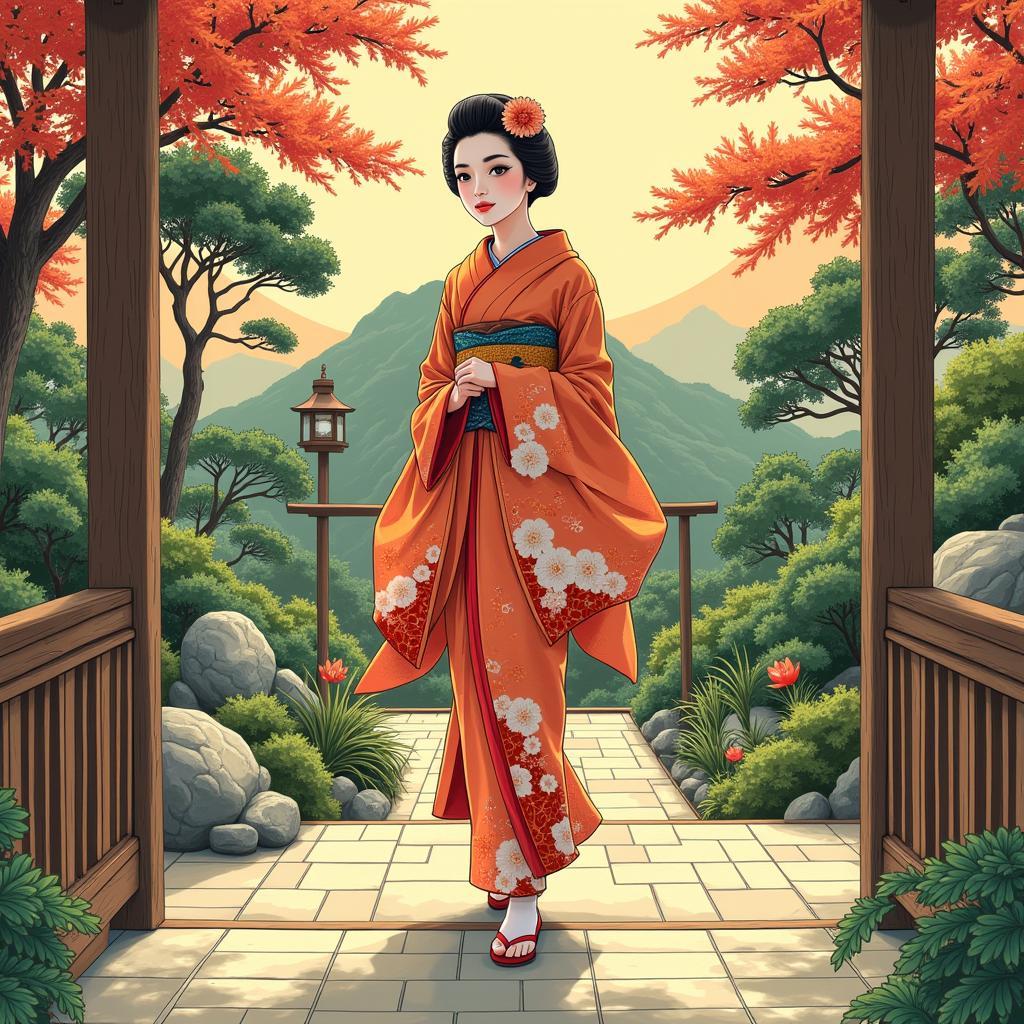 Geisha in Gassans During Edo Period