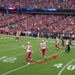 George Kittle making a spectacular catch