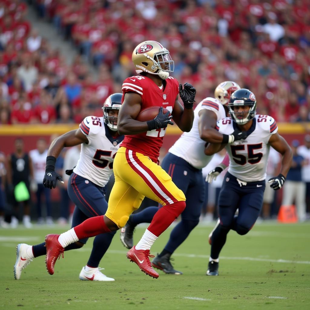 George Kittle Making a Catch