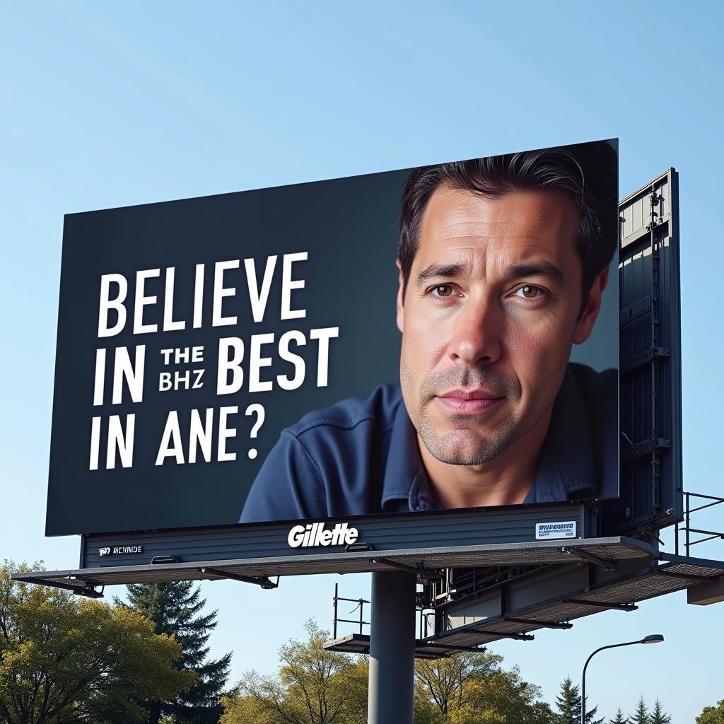 Gillette's "The Best Men Can Be" Billboard